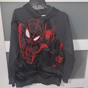 Marvel Spider-Man Gray and Red Hoodie